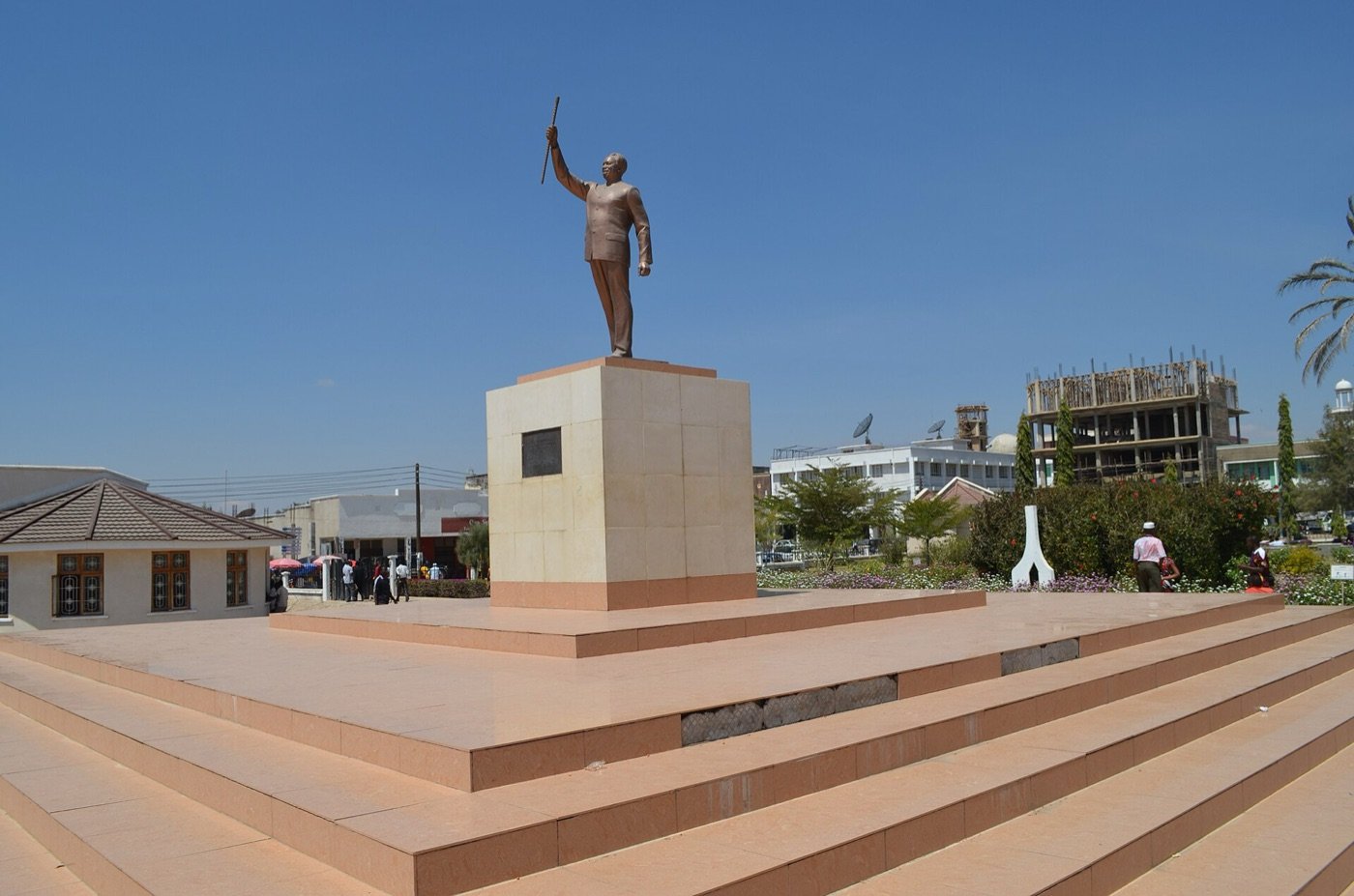 The Julius Nyerere statue at Nyerere Square in Dodoma, Tanzania's capital