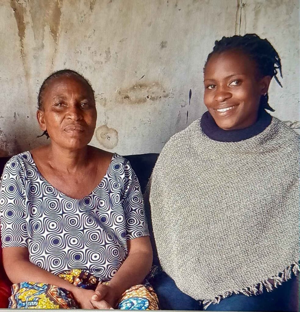 The founder of Moses Comfort Home with her foster daughter